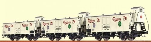 BRAWA 48277 - Set 3 carri "Carlsberg", DSB, ep.II