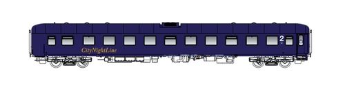 LS MODELS 49048 - Carrozza "Sleperette" tipo UIC-X Bpm City Night Line, ep.V