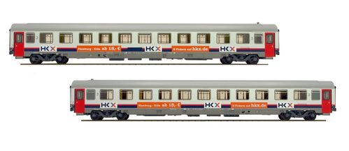 LS MODELS 42342 - Set due carrozze di 2a classe Eurofima "HKX" SNCB, ep.VI
