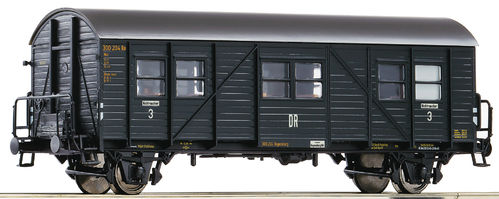 ROCO 64604 - Carro a due assi convertito per trasporto passeggeri 3a classe, DR, ep.II
