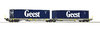 ROCO 76418 - Carro articolato a tasca tipo Sdggmrs T2000 con container Geest, AAE