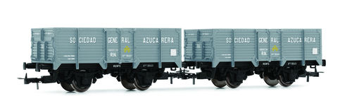 ELECTROTREN E19022 - Set di due carri unificati "Sociedad General Azucarera", RENFE, ep.III