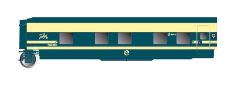 ELECTROTREN E3352 - RENFE, Trenhotel Talgo, Letti porta Dx., livrea originale blu e beige, ep.IV