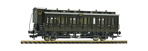 FLEISCHMANN 507103 - Carrozza passeggeri di 3 classe due assi tipo C pr21, DRG, ep.II