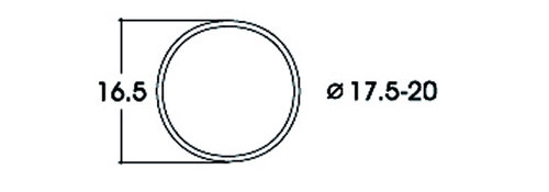 ROCO 40077 - Anelli di aderenza CA 17,5-20,0 mm
