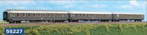 ACME 55227 - Set di tre carrozze per Treni Rapidi, FS, ep.IV