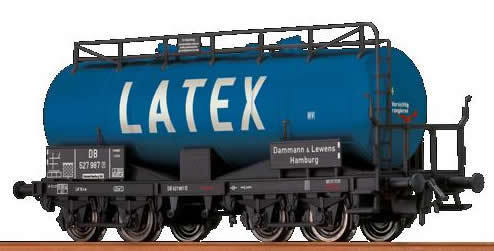 BRAWA 47056 - Cisterna a 4 assi, "LATEX", DB, ep.III