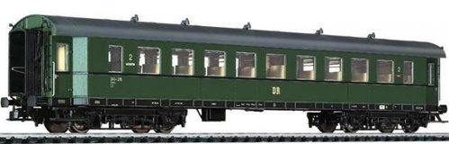 LILIPUT L334544 - Carrozza 2 classe treni espressi tipo "Bavarian" B4ump, DR, ep.III
