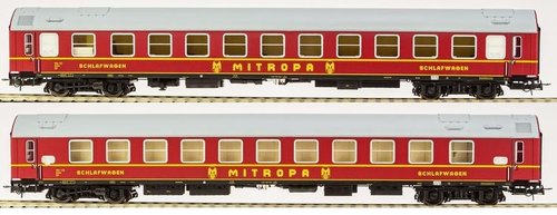 RIVAROSSI HR4258 - Set due carrozze letti "MITROPA", DR, ep.III