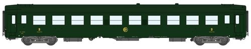 REE MODELES VB178 - Carrozza cuccette UIC, livrea verde, SNCF
