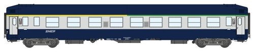 REE MODELES VB190 - Carrozza cuccette UIC, livrera blu e grigio, SNCF