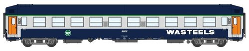 REE MODELES VB194 - Carrozza cuccette UIC livrea blu e grigio, WASTEELS, SNCF