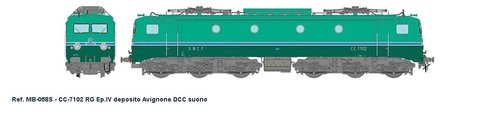 REE MODELES MB-058S - Locomotiva elettrica CC7102, SNCF, ep.IV **DIG. SOUND**