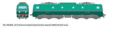 REE MODELES MB-060S - Locomotiva elettrica CC7104, SNCF, ep.IV **DIG. SOUND**
