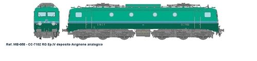 REE MODELES MB-058 - Locomotiva elettrica CC7102, SNCF, ep.IV