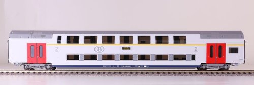 LS MODELS 43015 - Carrozze passeggeri 2a classe due piani, SNCB/NMBS, ep.V