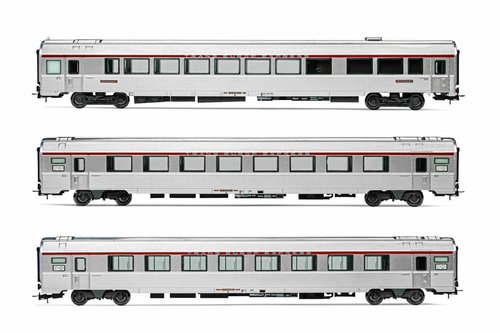 JOUEF HJ4123 - set di 3 carrozze tipo Mistral 69 Cisalpino, SNCF, ep.IV