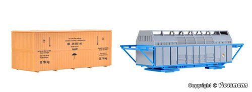 KIBRI 16511 - Container per trasporti eccezionali e cassa in legno, ep.V-VI