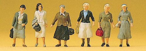 PREISER 10365 - Donne pendolari verso il treno, ep.IV-V