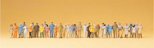 PREISER 14402 - Viaggiatori in piedi (36 personaggi), ep.IV-V