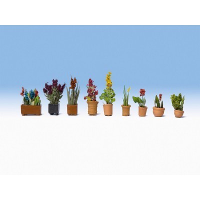 NOCH 14012 - Set 9 piante ornamentali in vaso