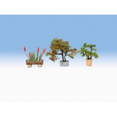 NOCH 14020 - Set 3 piante ornamentali in vaso