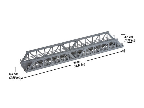 NOCH 21310 - Ponte metallico a via inferiore spalle basse 36 cm, ep.III-IV