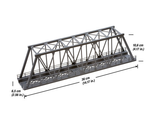 NOCH 21320 - Ponte metallico a via inferiore spalle alte 36 cm, ep.III-IV