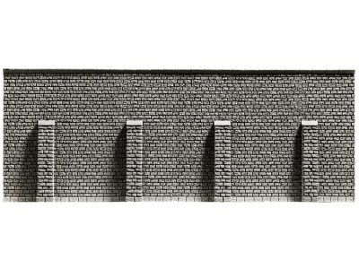 NOCH 58056 - muro di spinta in schiuma dura 33,4 x 12,5 cm