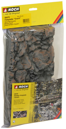 NOCH 58470 - Laster di roccia "Granito" 32 x 16 cm