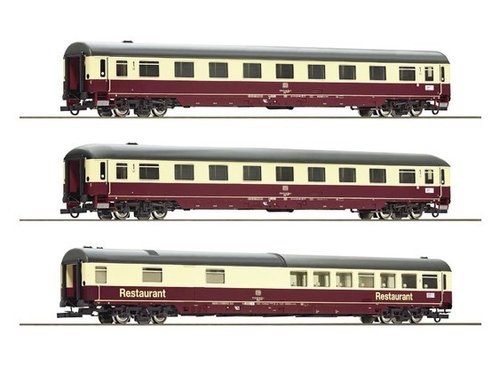 ROCO 74096 - Set di tre carrozze dell' "Autoreisezug Christoforus-Express", DB, ep.IV