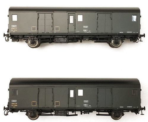 LS MODELS 30303 - Set due furgoni tipo Dqd2m, SNCF, ep.III