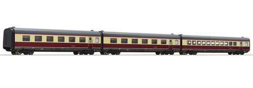 ROCO 74079 - Set tre carrozze di completamento per "Alpen-See-Express", DB, ep.IV **ILLUM.**