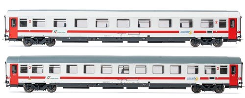 RIVAROSSI HR4287 - Set 2 carrozze passeggeri tipo UIC-Z rinnovate (progetto 901/300), TI, ep.VI