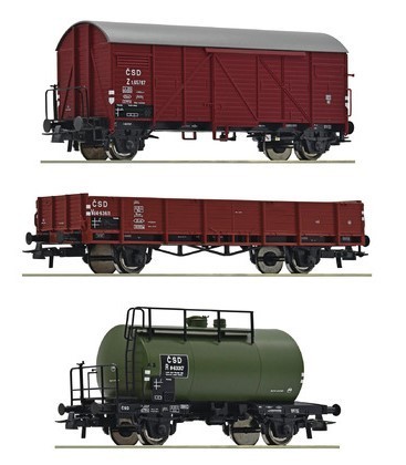 ROCO 76018 - Set tre carri merci, CSD, ep.III
