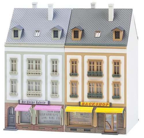 FALLER 130702 - Serie "Beethoven strasse" - due edifici con negozi