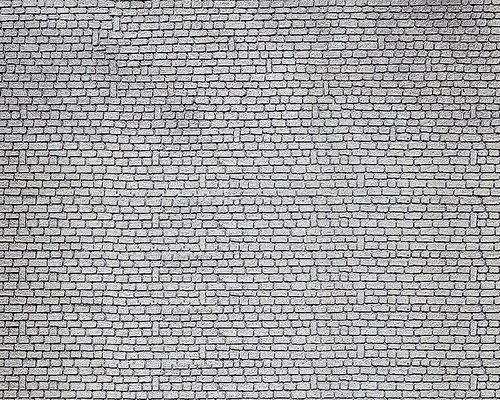 FALLER 170805 - Foglio decorativo parete in bugnato grigio