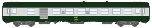 REE MODELES VB-100.1 - Carrozza 2a classe e bagagliaio tipo UIC B5D, SNCF, ep.IV