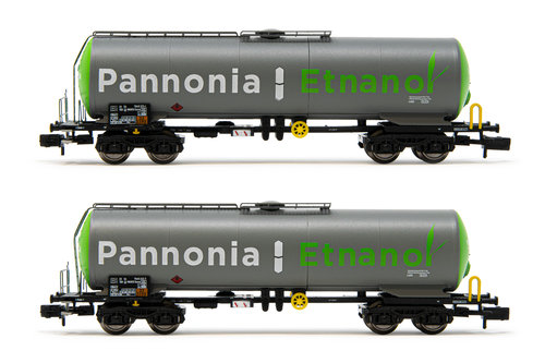 ARNOLD HN6536 - Sc.N - Set di 2 carri cisterna a 4 assi "Pannonia Ethanol", WASCO, ep.VI