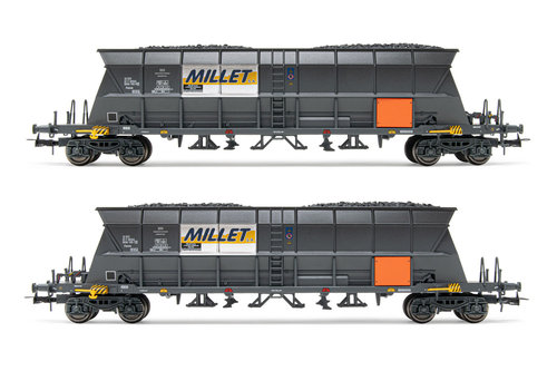 JOUEF HJ6209 - Set due carri tramoggia per carbone tipo EF60 "Millet", ep.VI **DUMMY**