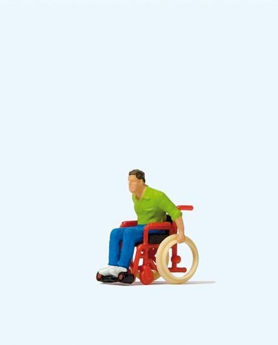 PREISER 28164 - Uomo in sedia a rotelle