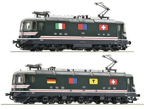 ROCO 71414 - Coppia Locomotiva elettrica in doppia trazione Re 10/10, SBB, ep.IV **Autunno**