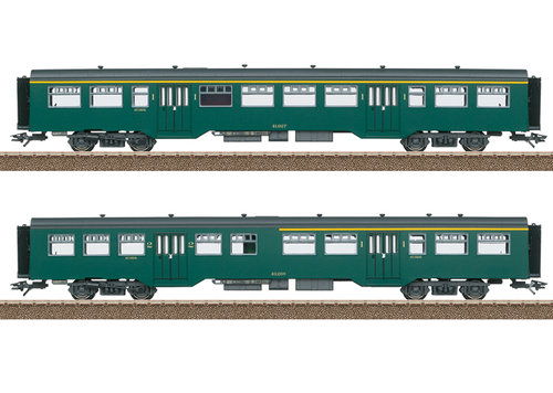 TRIX 23222 - Set carrozze passeggeri tipo M2, SNCB/NMBS, ep.III **ILLUM.**