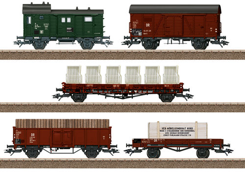 TRIX 24075 - Set carri merci Seebad Heringsdorf, DR, ep.III
