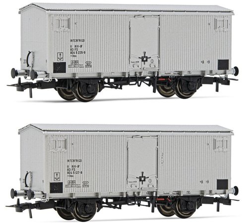 RIVAROSSI HR6563 - set di 2 carri refrigerati a 2 assi Ifms, FS, ep.IV