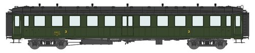 REE MODELES VB-368 - Carrozza passeggeri "BACALAN" 3a classe, SNCF, ep.III