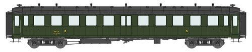 REE MODELES VB-369 - Carrozza passeggeri "BACALAN" 3a classe, SNCF, ep.III
