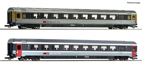 ROCO 74023 - Set n°3 di due carrozze per l'EuroCity 7, OBB, ep.VI