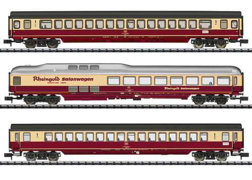 TRIX 18715 - Sc.N - Set di carrozze per treni rapidi "Special TEE", DB, ep.IV-V
