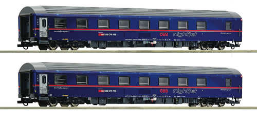 ROCO 6200021 - Set di due carrozze letti tipo WLABmz "BahnTouristikExpress", ep.VI